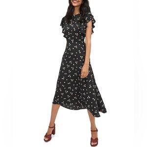 Kate Spade Ditsy Begonia Flutter Sleeve Dress